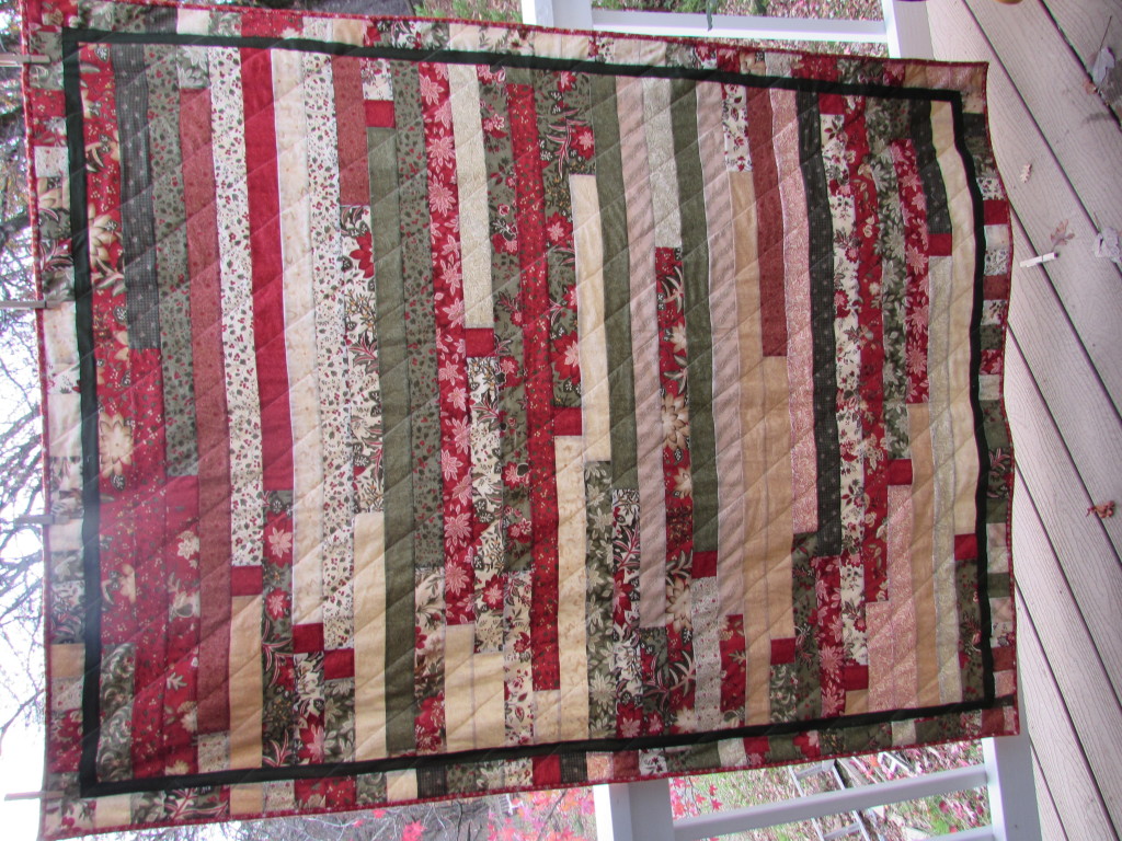 Holiday Jelly Roll Quilt November, 2014