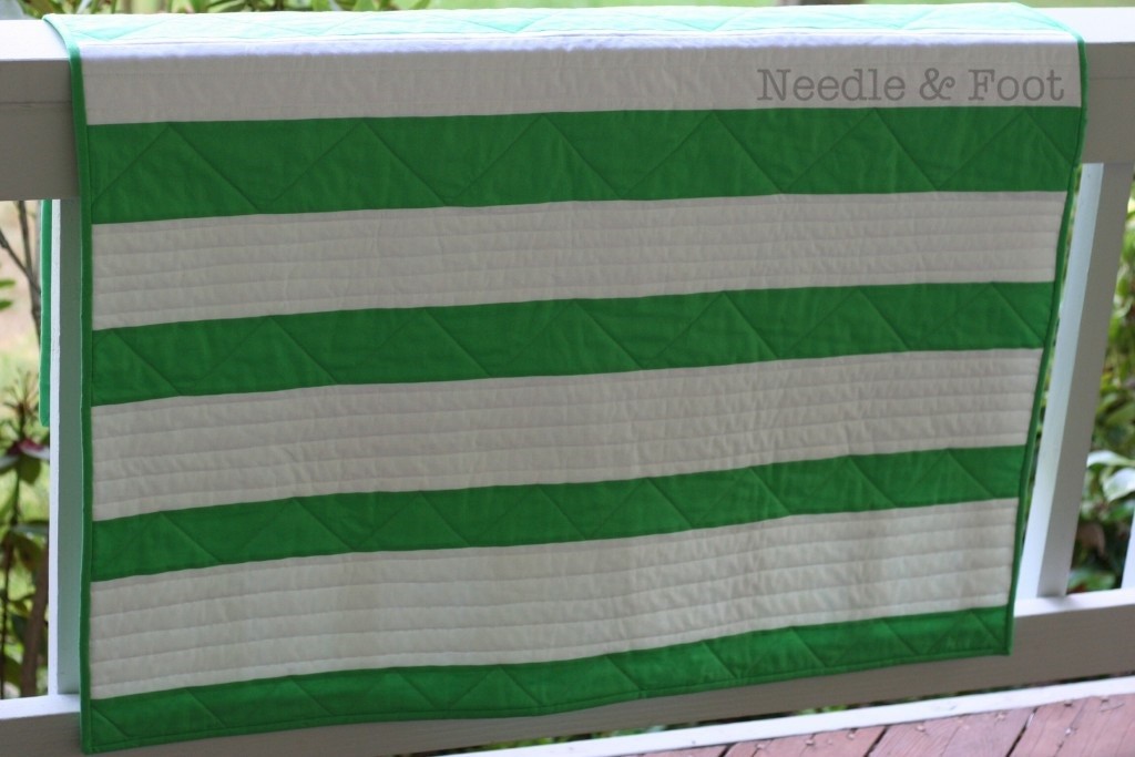 Modern Striped Quilt; June 2015