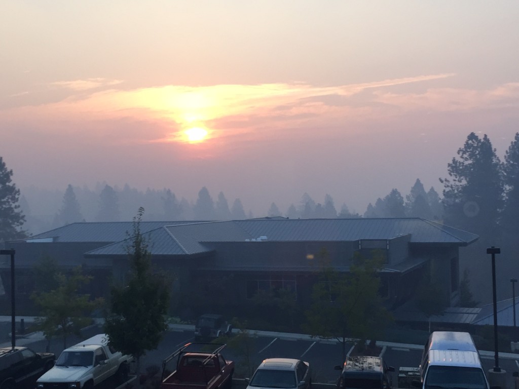 smoke from King fire