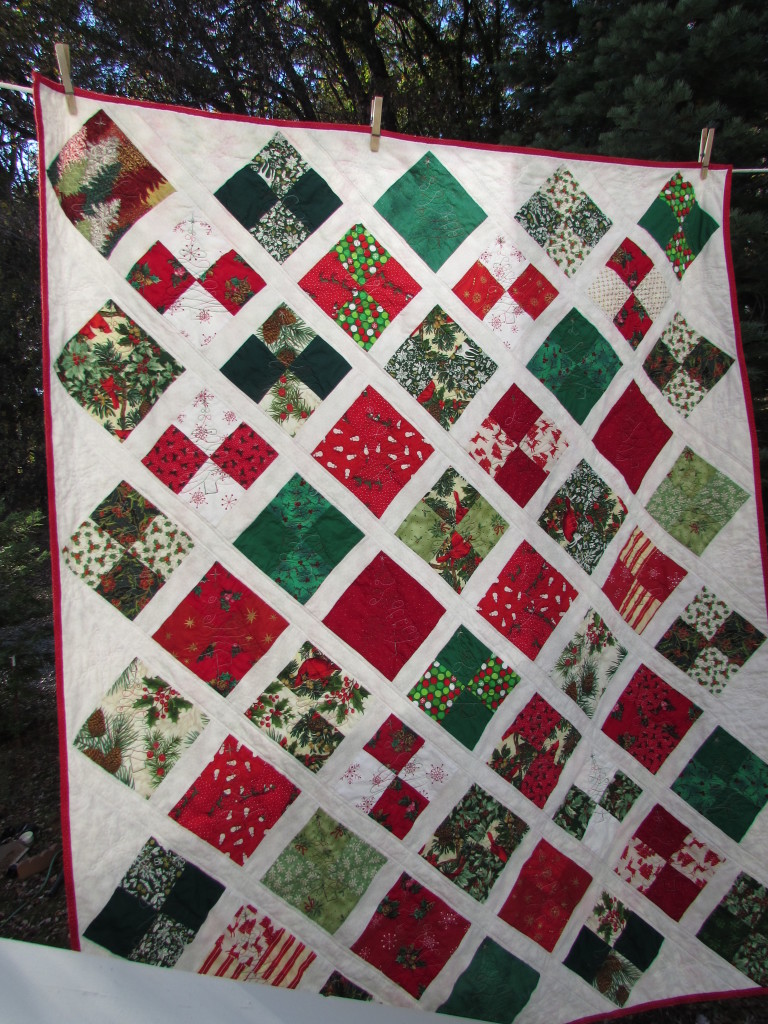 Lattice Christmas Quilt November, 2014