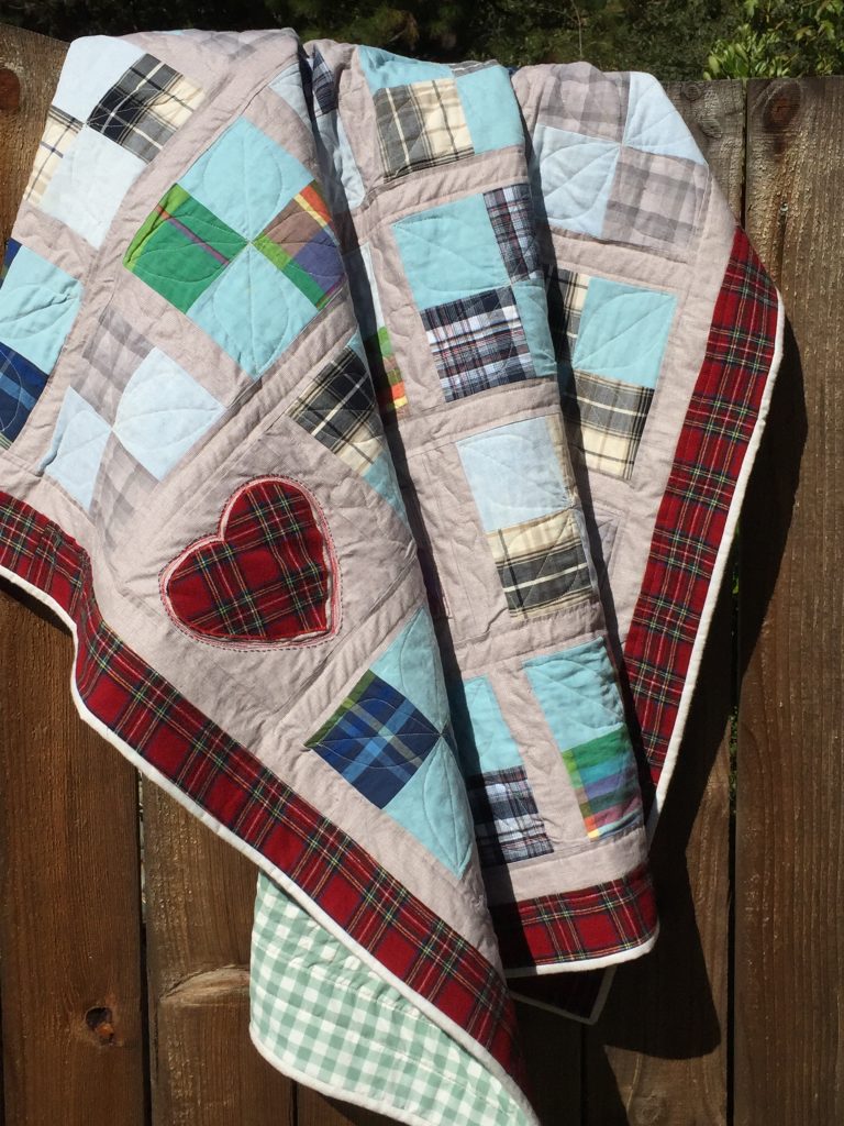 How To Cut Plaids for Squares & Rectangles for Quilting With Men's Dress  Shirts & Memory Quilts 